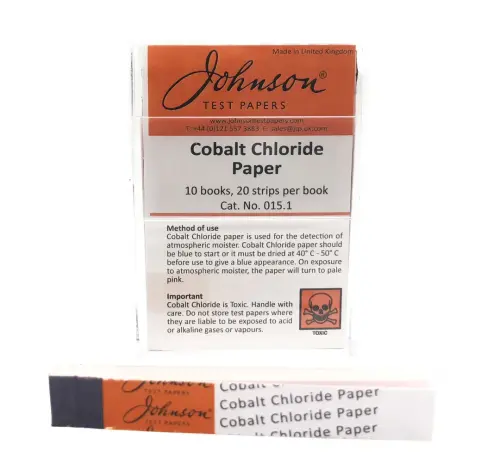 Johnson Cobalt Chloride Test Paper - Pack of 10