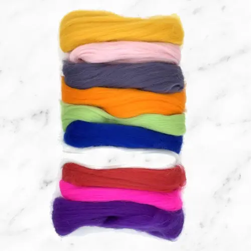 Merino Wool Rainbow Pack - Assorted - 100g Bag