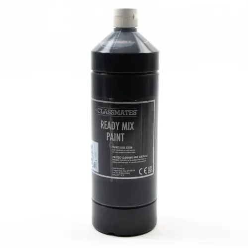 Black Ready Mixed Liquid Poster Paint - 1 Litre - Each