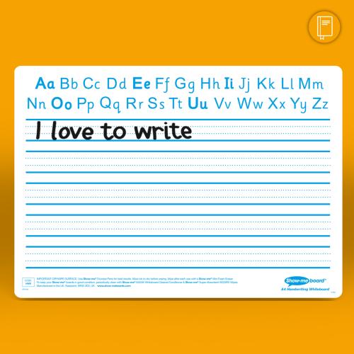 Show-Me A4/297 x 210mm Double Sided Handwriting/Plain Flexible Polypropylene Drywipe/Whiteboards - Pack of 35