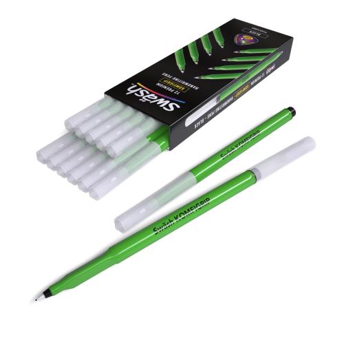 Swäsh KOMFIGRIP Triangular Grip Black Handwriting Pens - Pack of 12