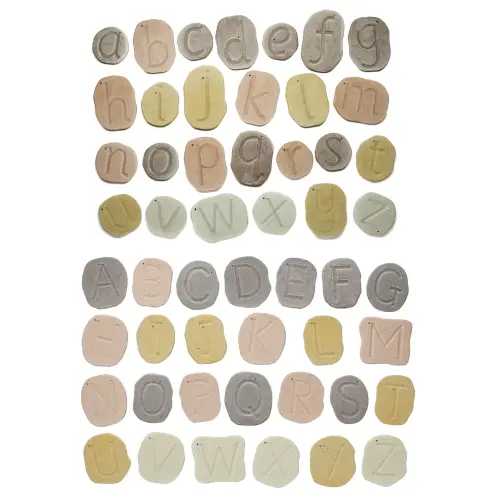Yellow Door Feels Write Letter Stones Offer - Lower & Uppercase - Assorted - Pack of 52