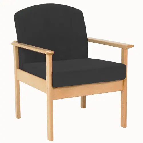 Thatcher Charcoal/Dark Grey Armchair - 610 x 710 x 760mm - Each