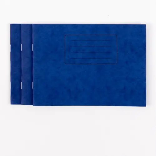 5.9 x 8.2"/152 x 209mm Blue Cover 5/10mm Ruled Handwriting Exercise Book - 32 Page - Pack of 50