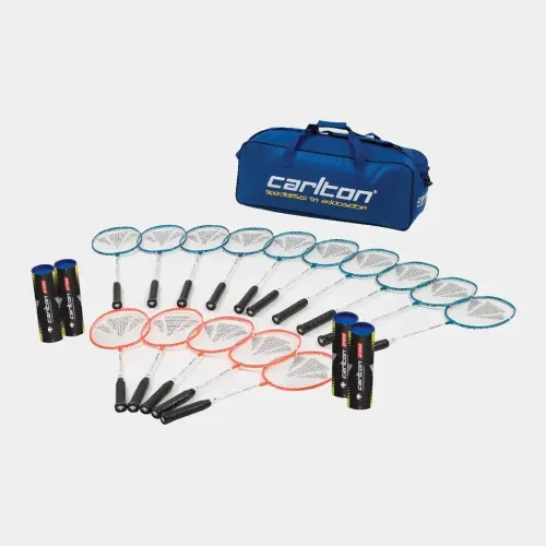 Carlton Secondary Badminton Education Kit - 15 Racquets, 24 Shuttlecocks & Holder - Assorted - Per Kit
