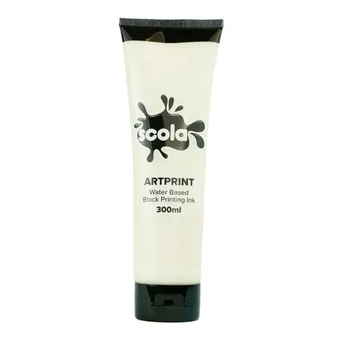 Scola Artprint White Water Based Block Printing Ink - 300ml - Each