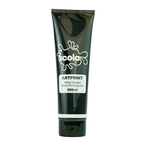 Scola Artprint Black Water Based Block Printing Ink - 300ml - Each