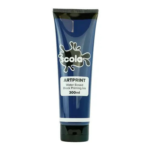 Scola Artprint Brilliant Blue Water Based Block Printing Ink - 300ml - Each