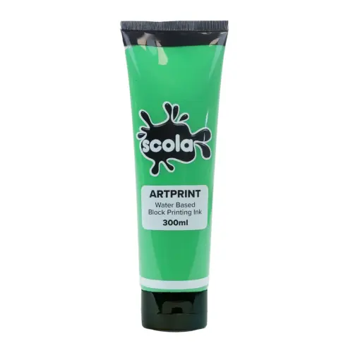 Scola Artprint Leaf Green Water Based Block Printing Ink - 300ml - Each