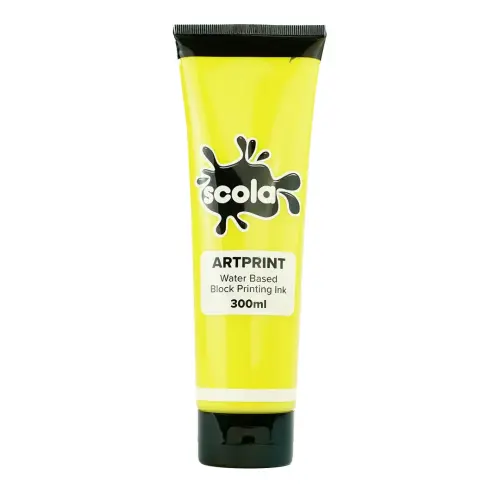 Scola Artprint Brilliant Yellow Water Based Block Printing Ink - 300ml - Each