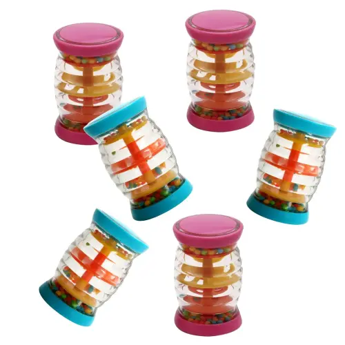 Halilit Mini Shakers - 550 x 90mm - Assorted - Pack of 6