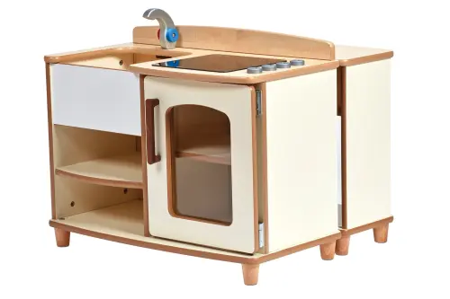 Home from Home Boston Kitchen & Console Table - Kitchen: 800 x 400 x 630mm; Table: 800 x 250 x 560mm - Per Set