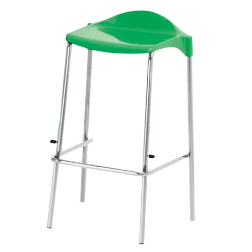 WSM Green Four Legged Stool - Seat height: 610mm - Each
