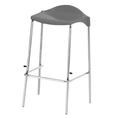 WSM Charcoal Four Legged Stool - Seat height: 610mm - Each
