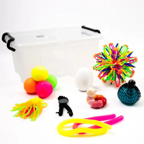 LDA Fidget Tactile Sensory Toys/Aids Kit 2 Tub - Assorted - Per Set