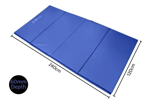 Sure Shot Foldable Mat - Blue - 2.4m x 1.2m x 60mm - Each