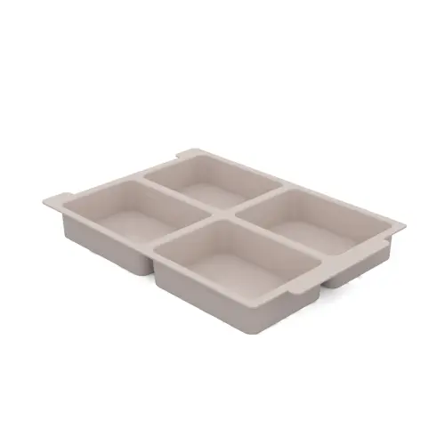 Gratnell Plastic Dividers for Shallow Trays - 4 Compartments - Pack of 6