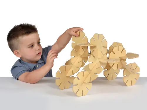 Polydron Natural Wooden Octoplay  - 120 x 120 x 6m - Pack of 20