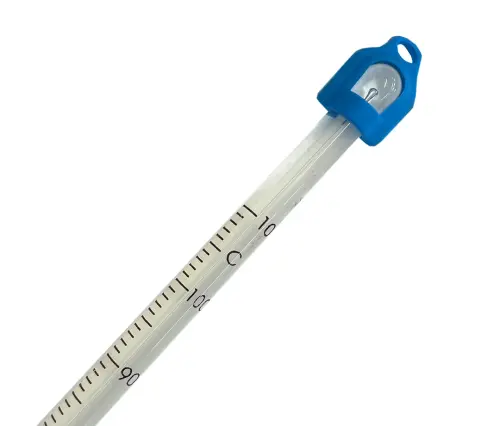 Blue Spirit Filled Thermometer - Total Immersion: -10 to +110 - 305mm - Each