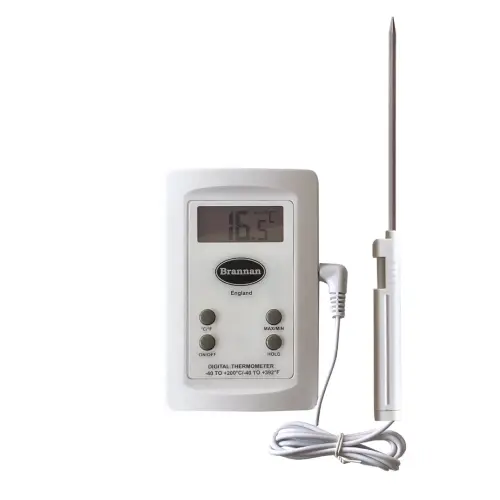 Brannan Digital Thermometer with Probe - Each