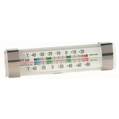 Fridge/Freezer Thermometer - 10 x 32 x 124mm - Each