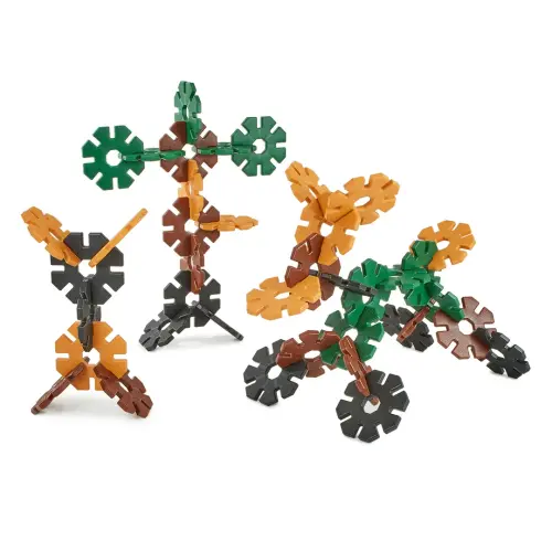 Polydron Natural Colour Shades Giant Octoplay - 24cm - Assorted - Pack of 40