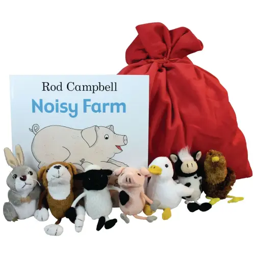 Noisy Farm Puppet and Book Set - Per Set