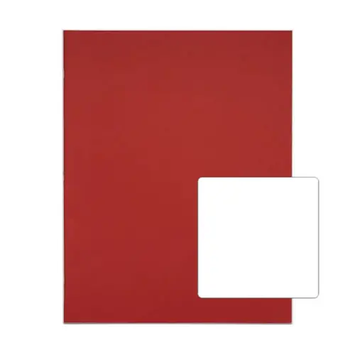 Rhino A3+/443 x 345mm Red Cover Plain Page Workbook/Floor/Exercise Book- 40 Page - Pack of 30