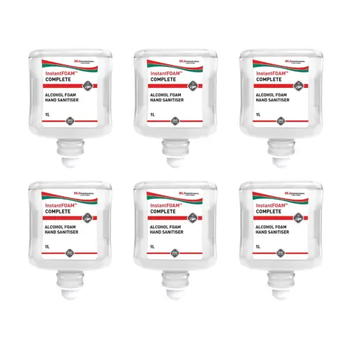 Deb InstantFOAM 1 Litre Alcohol Based Hand Wash Sanitiser - Pack of 6