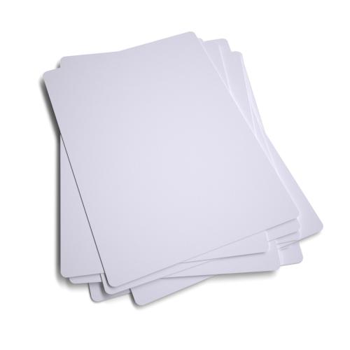 Show-me Basics A4/297 x 210mm Lightweight Plain/Plain Flexible Drywipe Whiteboards - 650microns - Pack of 10