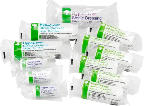 HydaCover Sterile Dressings - Assorted Small, Medium, Large & Extra Large - Pack of 12