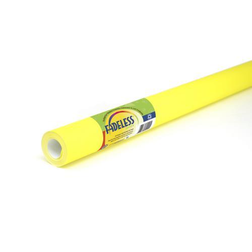 Canary Yellow Coloured Fadeless Super Wide Poster Paper Display Roll - 1218mm x 15m - Each