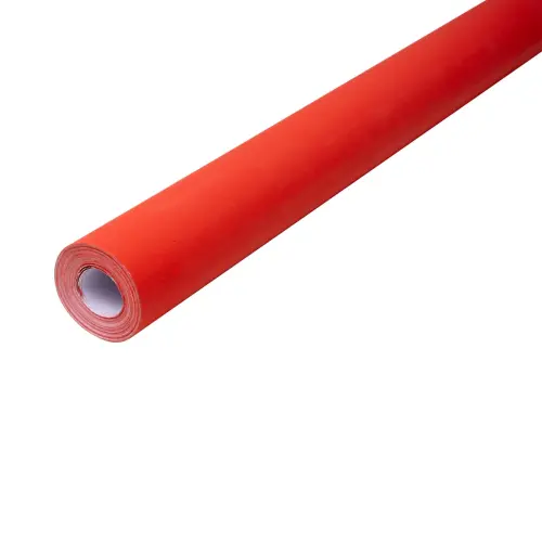 Colourfast Fade Resistant Scarlet Flame Red Extra Wide Display Paper Roll - 1218mm x 15m - Each