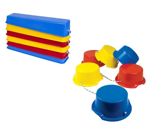 Edx Education Stepping Stones & Logs Special Offer - Assorted Shapes & Colours - Per Offer Pack