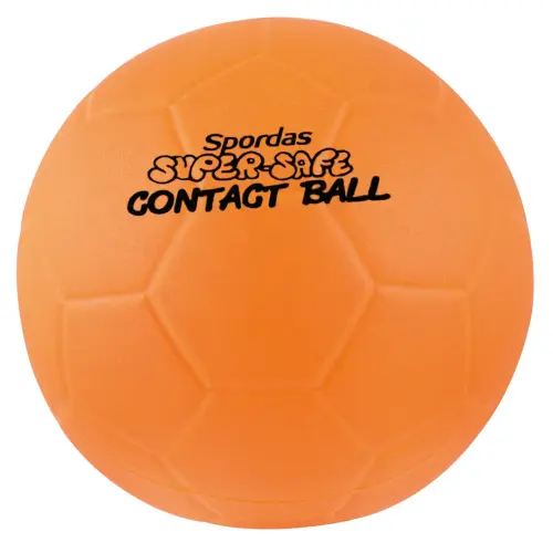 Spordas Super-Safe Orange Contact Dodgeball Sports Ball - 150mm/6" - Each