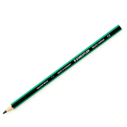Staedtler Noris Colour 185 Single Colour Colouring Pencil - Green - Pack of 12