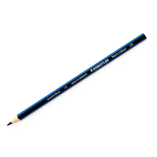 Staedtler Noris Colour 185 Single Colour Colouring Pencil - Blue - Pack of 12