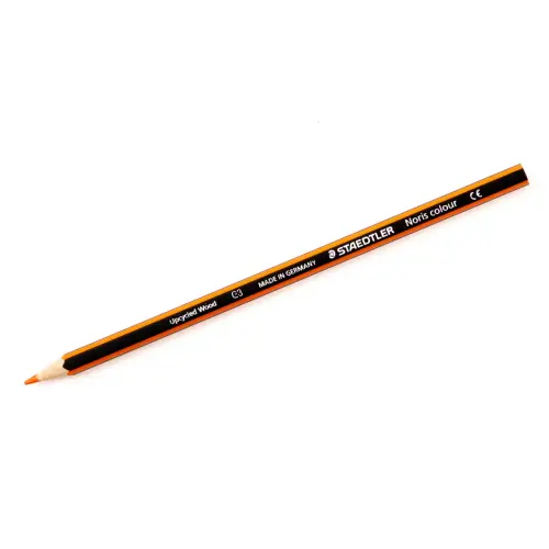 Staedtler Noris Colour 185 Single Colour Colouring Pencil - Orange - Pack of 12