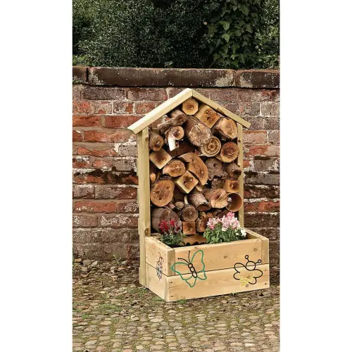 Wooden Bug Life Hotel Planter - 585 x 460 x 1095mm - Each
