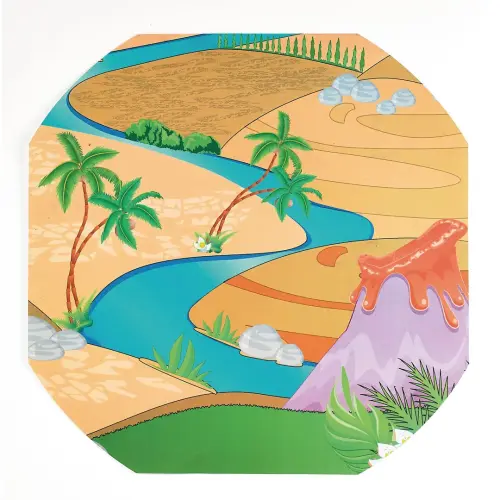 Dinosaur Play Tuff Tray Mat - 880mm Diameter - Each