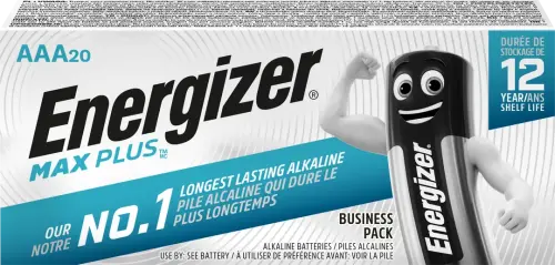 Energizer AAA Max Plus Batteries - Pack of 20