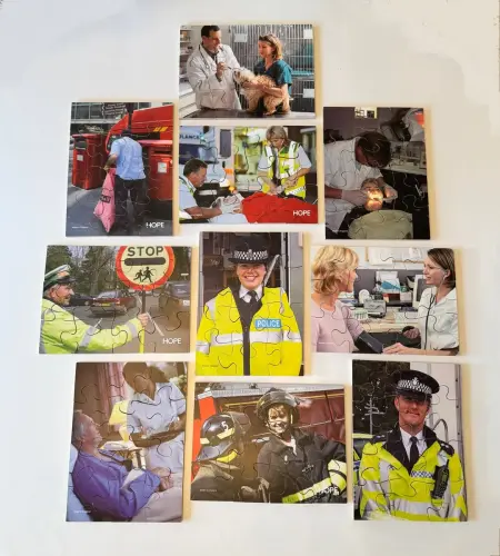 Community People 12 Piece Wooden Jigsaw Puzzles - 200 x 150mm - Assorted - Pack of 10