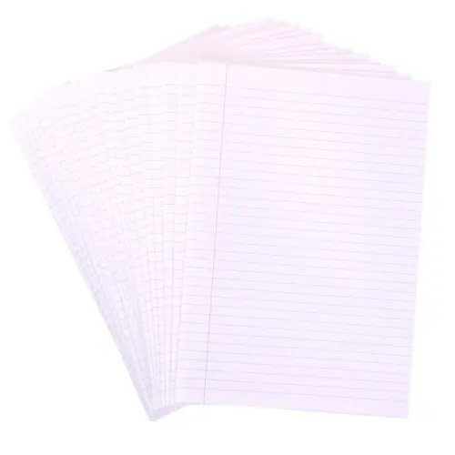 A3/420 x 297mm 8mm Ruled with Margin Exercise Refill Paper - Unpunched - Pack of 250 Sheets - Each