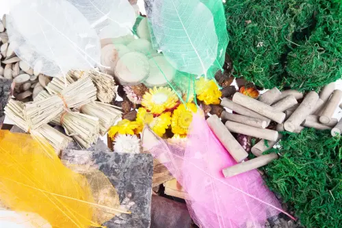 Natural Craft and Collage Materials - Assorted - Per Set