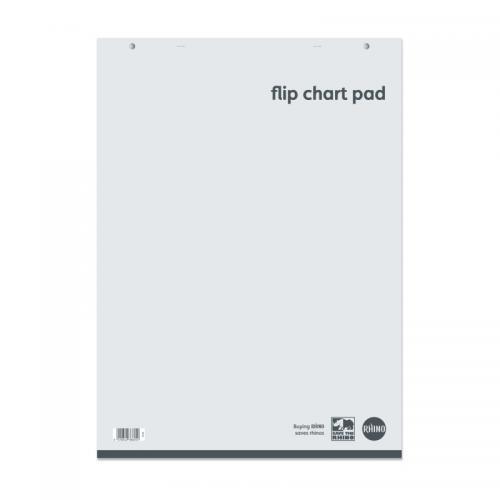 Rhino A1/841 x 594mm Everyday Flip Chart Pad - Plain Page - 30 Sheets - Pack of 6