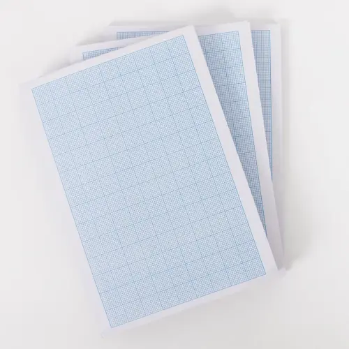 A4/297 x 210mm 2, 10 & 20mm Squared Graph Maths Exercise Paper - Unpunched - 500 Sheets/1 Ream - Each