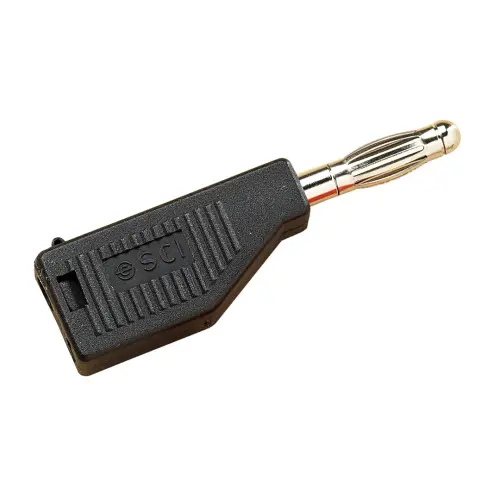 Black 4mm Stackable Plug - Pack of 10