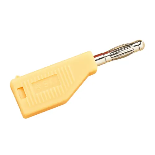Yellow 4mm Stackable Plug - Pack of 10