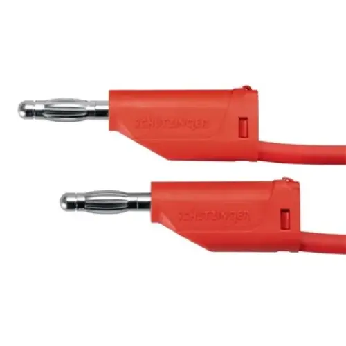 Red Premium Stackable 4mm Plug Lead - L100mm - Each