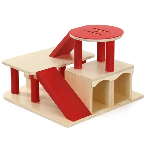 Millhouse Wooden Under 2's Car Play Garage - 450 x 450 x 310mm - Each